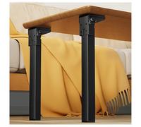 Kit Gambe per Tavolo Pieghevoli a 90° con Interruttore a Pressione Autobloccante capacità Carico 300 kg per Scrivanie/banchi da Lavoro/Giochi Base Tavolos Lunghezza 2,6" (Confezione da 4 Pezzi)