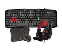 KIT GAMING TECHMADE 4 IN 1 TASTIERA COMODA E SILENZIOSA -MOUSE CON SENSORE