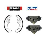 Kit ganasce+2 cilindretti freno posteriore Panda-Uno (MARCA FERODO-CIFAM)..