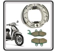 KIT GANASCE E PASTICCHE PASTIGLIE FRENO PER LIBERTY 125 4T 2009-2012 - LIBERTY 150 4T 2009-2013 - LIBERTY 50 4T 2009-2013 ORIGINALE PIAGGIO