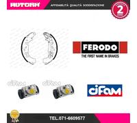 Kit ganasce freno + 2 cilindretti posteriore (MARCA FERODO,CIFAM)..