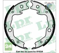 Kit ganasce freno a mano LPR Posteriore per NISSAN X-TRAIL QASHQAI PULSAR TI cw7