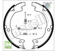 Kit ganasce freno a mano Metelli Posteriore per HYUNDAI SANTA FE TRAJET H-1 #nk