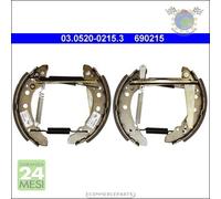 Kit ganasce freno ATE Posteriore per AUDI 80 SEAT AROSA VW PASSAT (32B) POLO 86