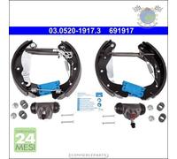 Kit ganasce freno ATE Posteriore per OPEL CORSA A ASTRA F