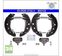 Kit ganasce freno ATE Posteriore per RENAULT ESPACE FUEGO 18 TALBOT 1307-1510 R