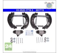 Kit ganasce freno ATE Posteriore per VW POLO 86C 80 86CF