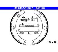 KIT GANASCE FRENO DI STAZIONAMENTO 650170 03.0137-0170