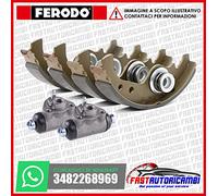 KIT GANASCE FRENO E CILINDRETTI FRENO POSTERIORE FERODO CINQUECENTO SEICENTO PANDA (141A)