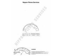 Kit ganasce freno PER Aston Martin Vanquish Volante 6.0 421 KW 573 CV