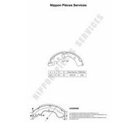 Kit ganasce freno PER Honda Civic IV Tre Vol 1.5i 16V 69 KW 94 CV