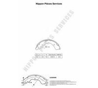 Kit ganasce freno PER Honda Civic II Shuttle 1.6 4x4 85 KW 116 CV