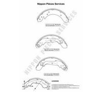 Kit ganasce freno PER Kia Joice 2.0 102 KW 139 CV