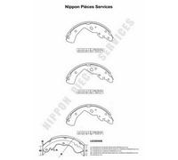Kit ganasce freno PER Mazda B-Serie 2.5 D 62 KW 84 CV