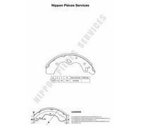 Kit ganasce freno PER Mazda Demio 1.3i 16V 53 KW 72 CV