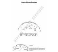 Kit ganasce freno PER Mazda E-Serie FURG. E2000 4WD 71 KW 97 CV