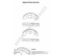 Kit ganasce freno PER Triumph Acclaim 1.3 51 KW 69 CV