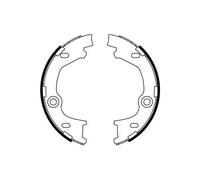 Kit ganasce, Freno stazionamento 0 986 487 777 BOSCH per KIA HYUNDAI