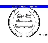 Kit ganasce, Freno stazionamento 03.0137-0170.2 ATE per MERCEDES-BENZ 190 CLK SL