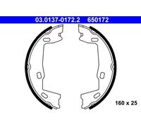 Kit ganasce, Freno stazionamento 03.0137-0172.2 ATE per OPEL SAAB