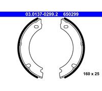 Kit ganasce, Freno stazionamento 03.0137-0299.2 ATE per VOLVO 760 940 960 960 II