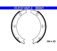 Kit ganasce, Freno stazionamento 03.0137-0421.2 ATE per PORSCHE BOXSTER