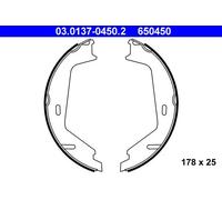 Kit ganasce, Freno stazionamento 03.0137-0450.2 ATE per VOLVO S80 I S80 II S60 I