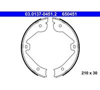 Kit ganasce, Freno stazionamento 03.0137-0451.2 ATE per MERCEDES-BENZ AUDI VW