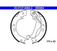 ATE 03.0137-0464.2 kit ganasce freno stazionamento