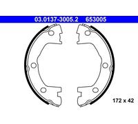 Kit ganasce, Freno stazionamento 03.0137-3005.2 ATE per IVECO DAILY II Furgone