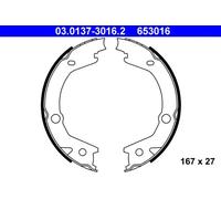 Kit ganasce, Freno stazionamento 03.0137-3016.2 ATE per KIA HYUNDAI
