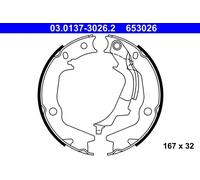 ATE Kit ganasce, Freno stazionamento per HYUNDAI KIA 03.0137-3026.2