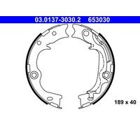 ATE Ganasce freno a mano Serie 653030 (03.0137-3030.2) per Hyundai Kia