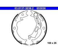 Kit ganasce, Freno stazionamento 03.0137-3036.2 ATE per CHEVROLET DAEWOO