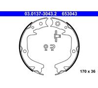 Kit ganasce, Freno stazionamento 03.0137-3043.2 ATE per SUBARU OUTBACK LEGACY IV