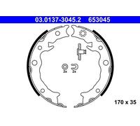 Set di ganasce freno, freno di stazionamento ATE 03.0137-3045.2