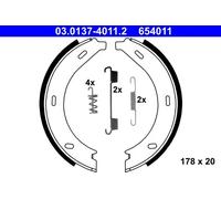 Kit ganasce, Freno stazionamento 03.0137-4011.2 ATE per MERCEDES-BENZ CLASSE V
