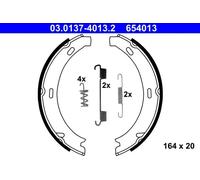ATE Freno di Stazionamento 03.0137-4013.2 Kit ganasce, Freno stazionamento MERCEDES-BENZ,CHRYSLER,Classe C Sedan (W203),Classe C T-modell (S203)
