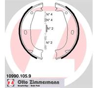 ZIMMERMANN 10990.105.9 Ganasce freno a mano