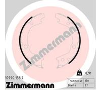 Kit ganasce, Freno stazionamento 10990.158.7 ZIMMERMANN per KIA HYUNDAI