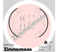 Kit ganasce, Freno stazionamento 10990.158.9 ZIMMERMANN per MERCEDES-BENZ CLS