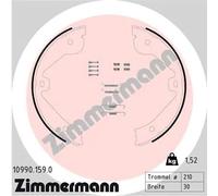 Kit ganasce, Freno stazionamento 10990.159.0 ZIMMERMANN per MERCEDES-BENZ AUDI