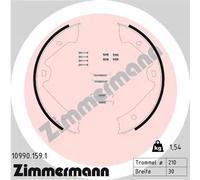 Kit ganasce, Freno stazionamento 10990.159.1 ZIMMERMANN per PORSCHE VW