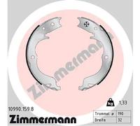 Kit ganasce, Freno stazionamento 10990.159.8 ZIMMERMANN per MITSUBISHI SUBARU