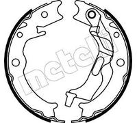 Kit ganasce, Freno stazionamento 53-0052 METELLI per CHEVROLET DAEWOO