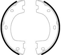 HELLA 8DA 355 050-071 Ganasce freno a mano