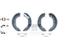 Kit ganasce, Freno stazionamento 91064800 TEXTAR per PEUGEOT CITROËN FIAT