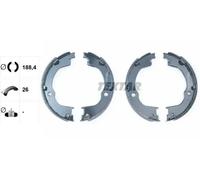 Kit ganasce, Freno stazionamento 91067100 TEXTAR per OPEL CHEVROLET