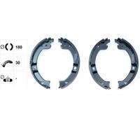 Kit ganasce, Freno stazionamento 91069600 TEXTAR per CHRYSLER DODGE