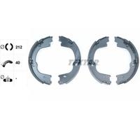 Kit ganasce, Freno stazionamento 91076000 TEXTAR per HYUNDAI H-1 Cargo ix55
